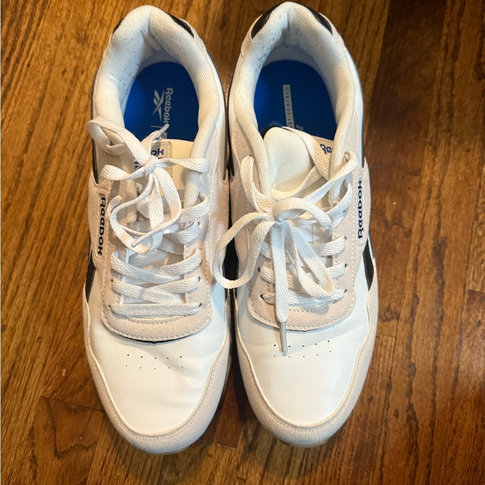 Reebok Classic White and Black Sneakers